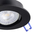 Eglo EU Barranco GU10 Black Round Set of 3 Recessed Light, 9cm product image - Endon Lighting from First Light Direct with great prices and fast UK delivery