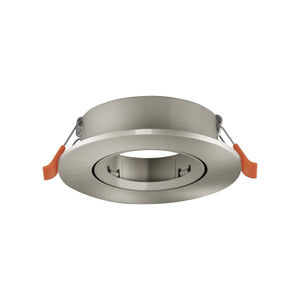 Eglo EU Barranco GU10 Satin Nickel Round Recessed Light, IP20, 9cm