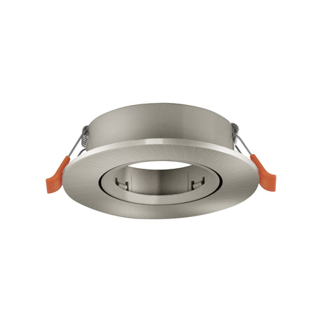 Eglo EU Barranco GU10 Satin Nickel Round Recessed Light, IP20, 9cm