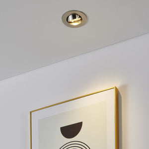 Eglo EU Barranco GU10 Satin Nickel Round Set of 3 Recessed Light, 9cm