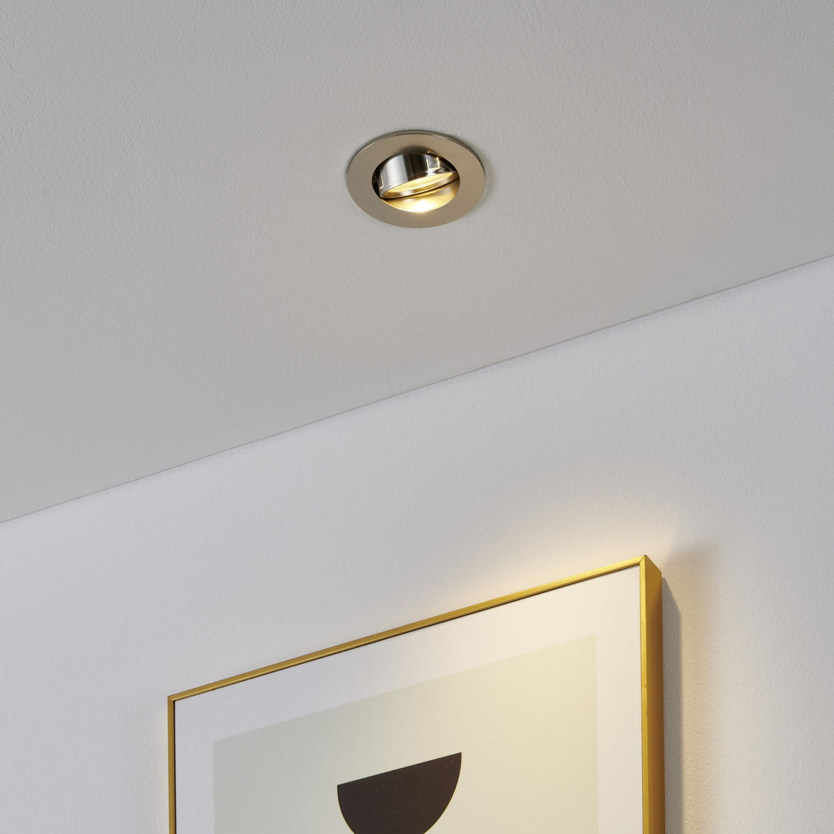 Eglo EU Barranco GU10 Satin Nickel Round Set of 5 Recessed Light, IP20, 9cm