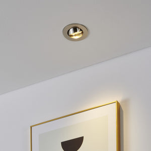 Eglo EU Barranco GU10 Satin Nickel Round Set of 5 Recessed Light, IP20, 9cm