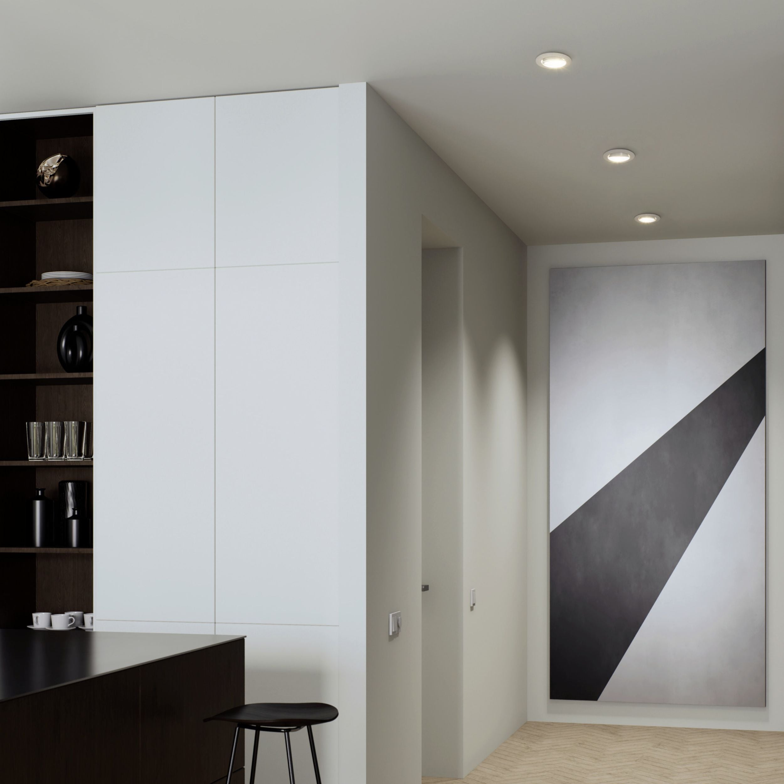 Eglo EU Barranco GU10 Black Round Recessed Light, 9cm, 3000K product image - Endon Lighting from First Light Direct with great prices and fast UK delivery