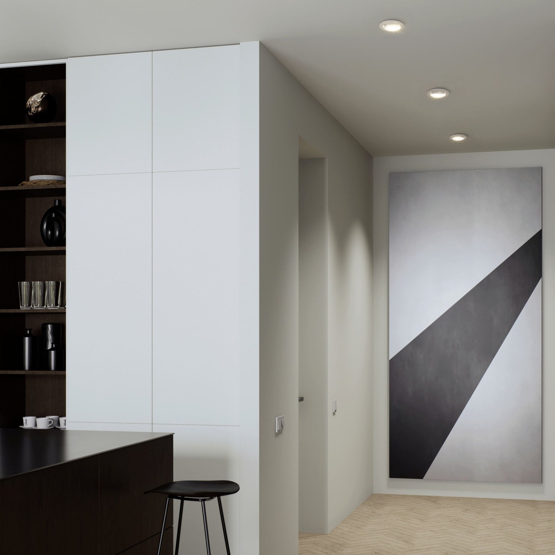 Eglo EU Barranco GU10 Black Round Set of 3 Recessed Light, IP20, 9cm, 3000K product image - Endon Lighting from First Light Direct with great prices and fast UK delivery