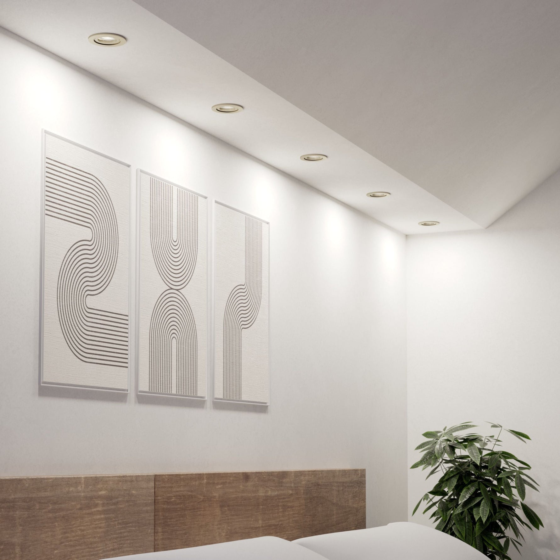 Eglo EU Barranco GU10 White Round Recessed Light, IP44, 8.4cm, 4000K product image - Endon Lighting from First Light Direct with great prices and fast UK delivery