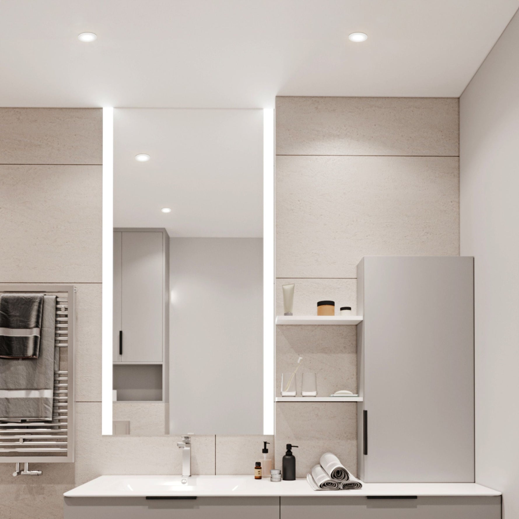Eglo EU Barranco GU10 Black Round Set of 3 Recessed Light, IP44, 8.4cm, 4000K product image - Endon Lighting from First Light Direct with great prices and fast UK delivery