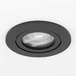 Eglo EU Barranco GU10 Black Round Recessed Light, IP44, 8.4cm, 4000K product image - Endon Lighting from First Light Direct with great prices and fast UK delivery
