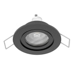 Eglo EU Barranco GU10 Black Round Recessed Light, IP44, 8.4cm, 4000K product image - Endon Lighting from First Light Direct with great prices and fast UK delivery