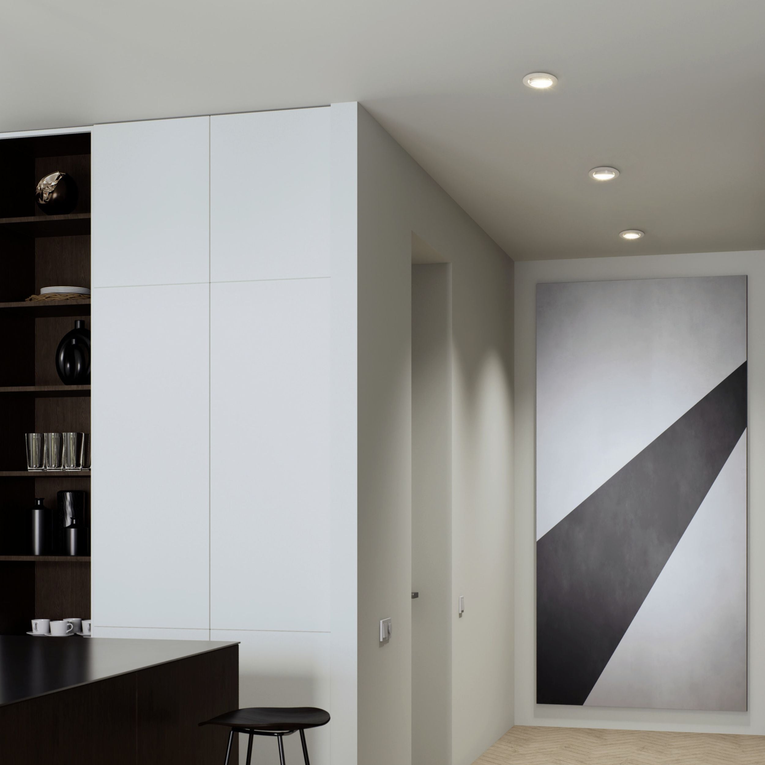 Eglo EU Barranco GU10 Black Round Recessed Light, 9cm, 4000K product image - Endon Lighting from First Light Direct with great prices and fast UK delivery