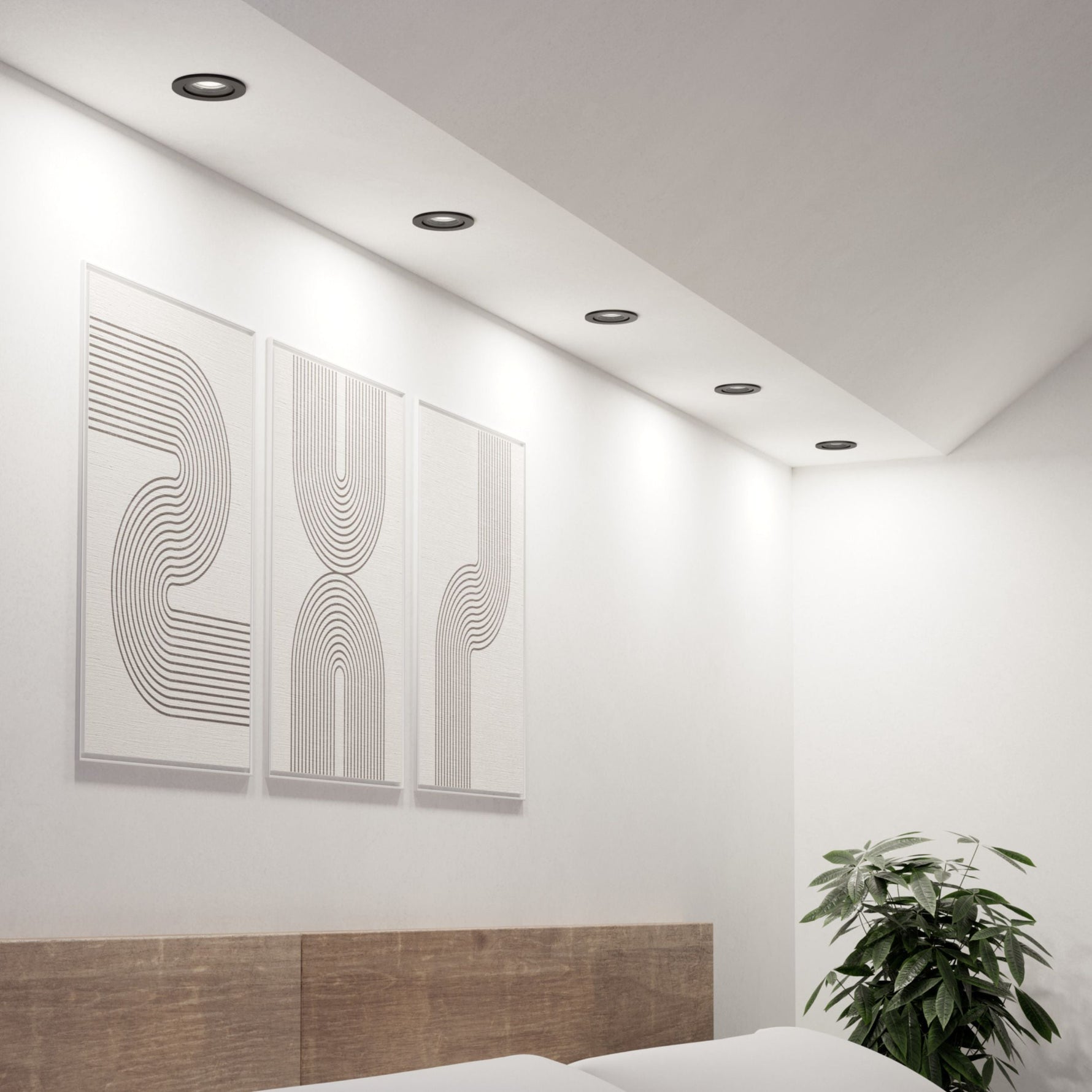 Eglo EU Barranco GU10 Satin Nickel Round Recessed Light, 9cm, 4000K product image - Endon Lighting from First Light Direct with great prices and fast UK delivery