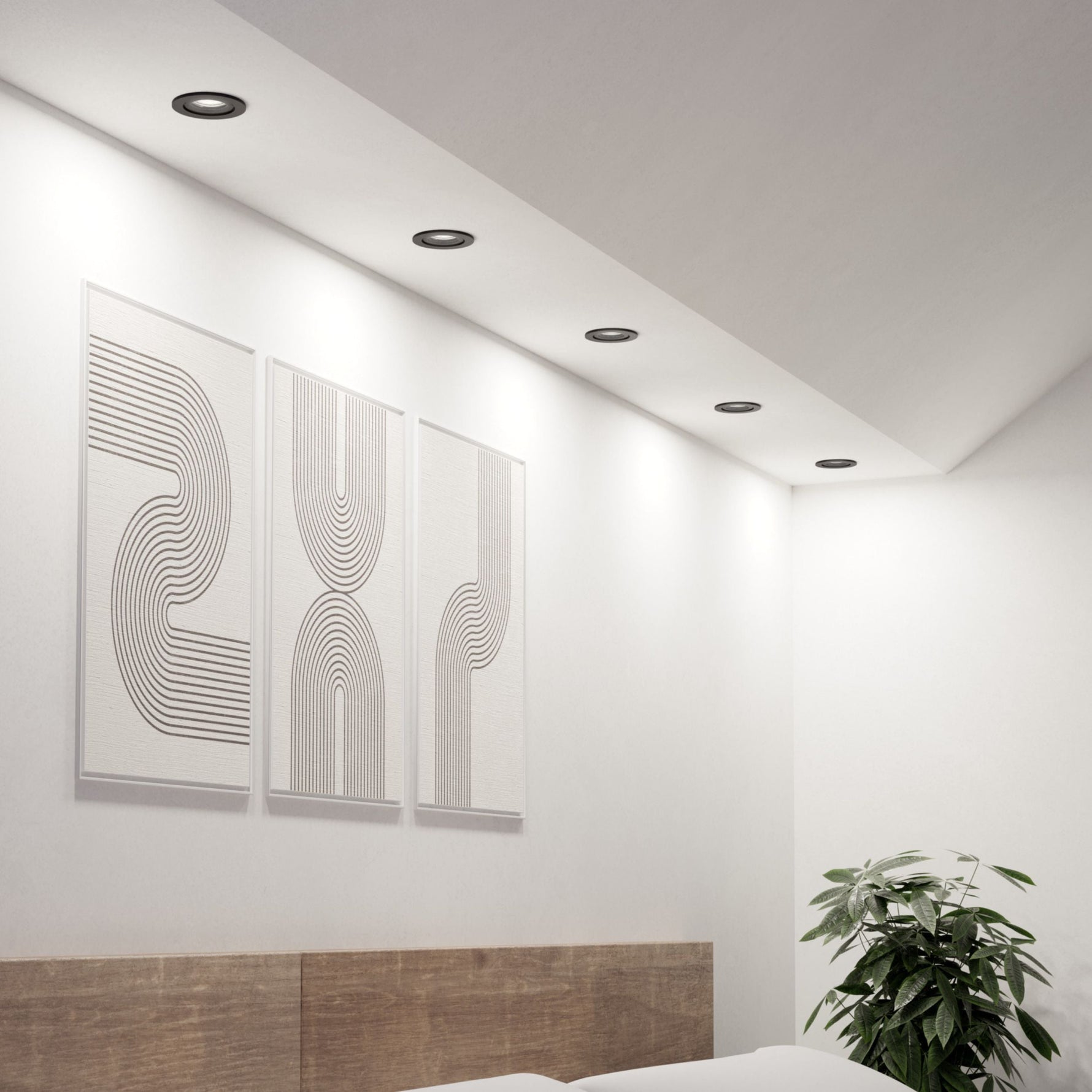 Eglo EU Barranco GU10 Satin Nickel Round Set of 3 Recessed Light, IP20, 9cm, 4000K product image - Endon Lighting from First Light Direct with great prices and fast UK delivery