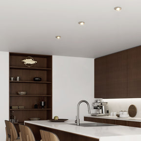 Eglo EU Barranco GU10 Satin Nickel Round Recessed Light, 9cm, 4000K
