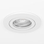 Eglo EU BARRANCO Recessed LED Light – White, 3?Step CCT, Warm to Cool White, Slim Indoor Ceiling Downlight