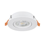 Eglo EU BARRANCO Recessed LED Light – White, 3?Step CCT, Warm to Cool White, Slim Indoor Ceiling Downlight