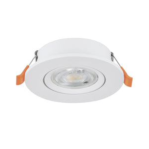 Eglo EU BARRANCO Recessed LED Light – White, 3?Step CCT, Warm to Cool White, Slim Indoor Ceiling Downlight