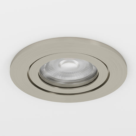 Eglo EU Barranco LED Satin Nickel Round Recessed Light, IP20, 9cm, Tricolour