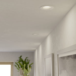 Eglo EU Salabate White Aluminium LED Round Recessed Light, IP65, Tricolour