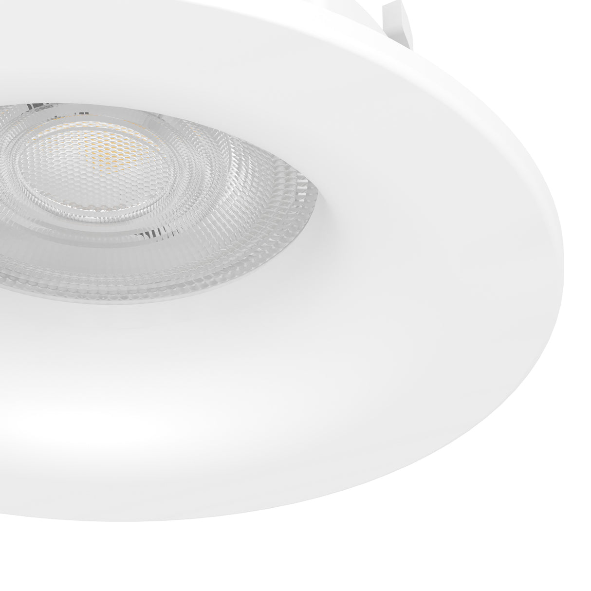 Eglo EU Salabate White Aluminium LED Round Recessed Light, IP65, Tricolour