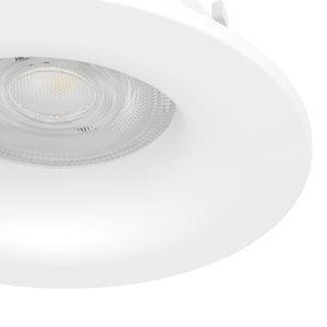 Eglo EU Salabate White Aluminium LED Round Recessed Light, IP65, Tricolour