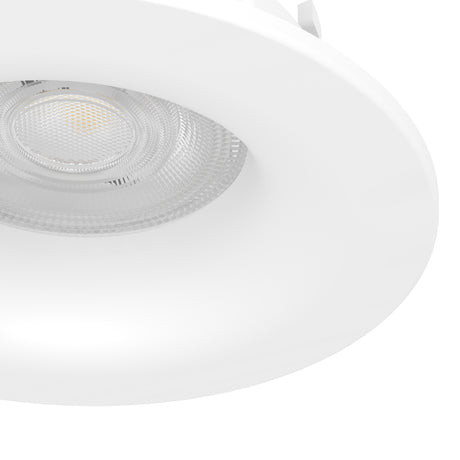 Eglo EU Salabate White Aluminium LED Round Recessed Light, IP65, Tricolour