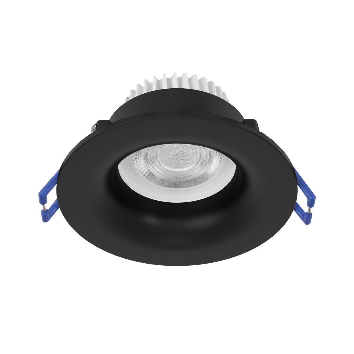 Eglo EU Salabate Black Aluminium LED Round Recessed Light, IP65, Tricolour