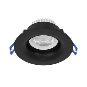 Eglo EU Salabate Black Aluminium LED Round Recessed Light, IP65, Tricolour