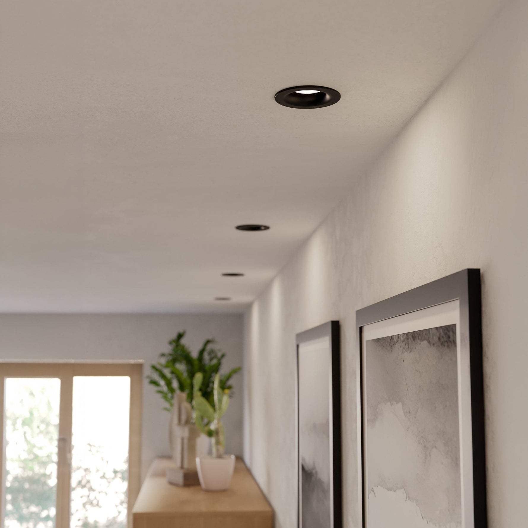 Eglo EU Salabate Satin Nickel Aluminium LED Round Set of 3 Recessed Light, IP65, Tricolour product image - Endon Lighting from First Light Direct with great prices and fast UK delivery