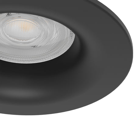 Eglo EU Salabate Black Aluminium LED Round Set of 3 Recessed Light, IP65, Tricolour