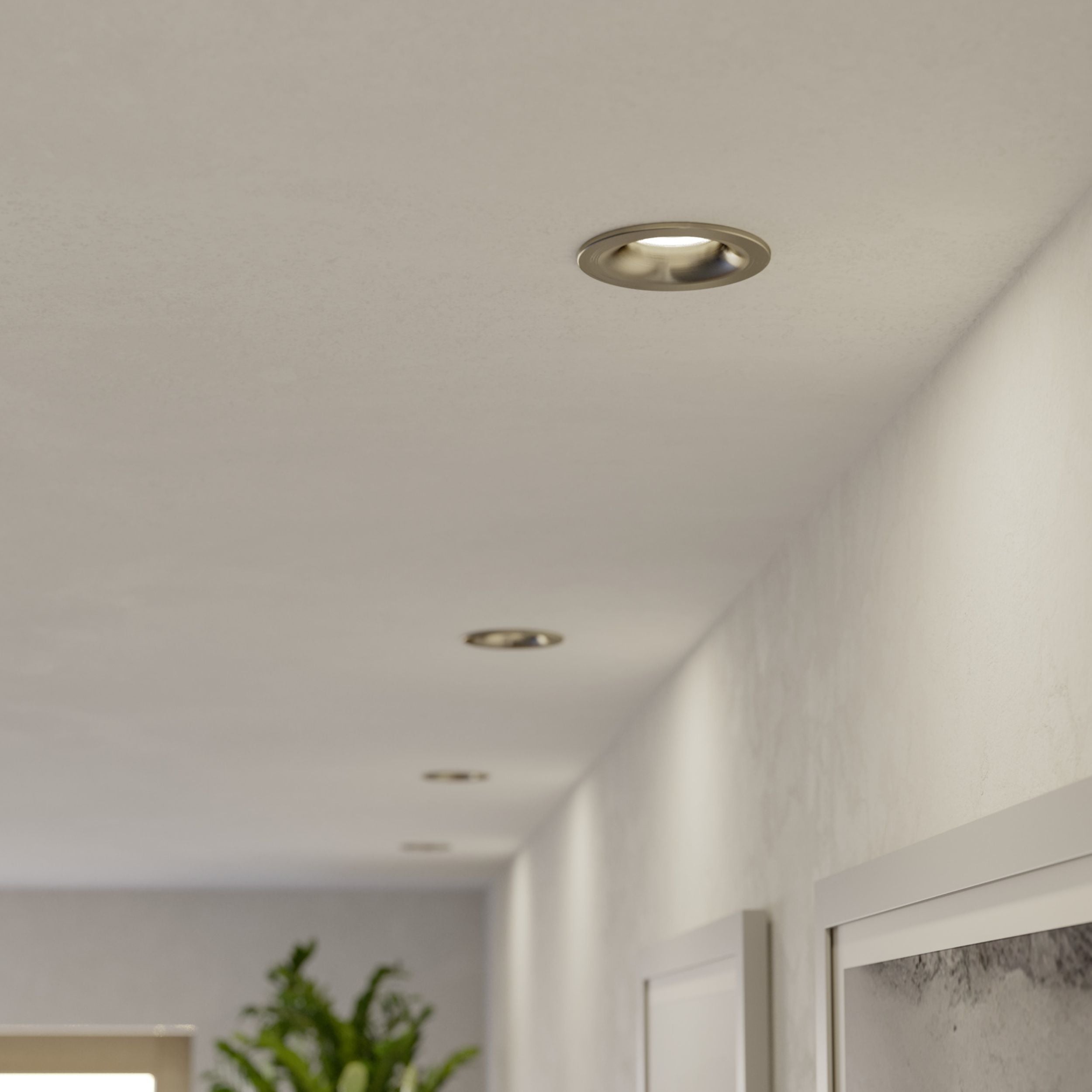 Eglo EU YEBRA Recessed LED Light – Black, IP44, Dimmable, CCT Selectable, Warm to Cool White Indoor Downlight