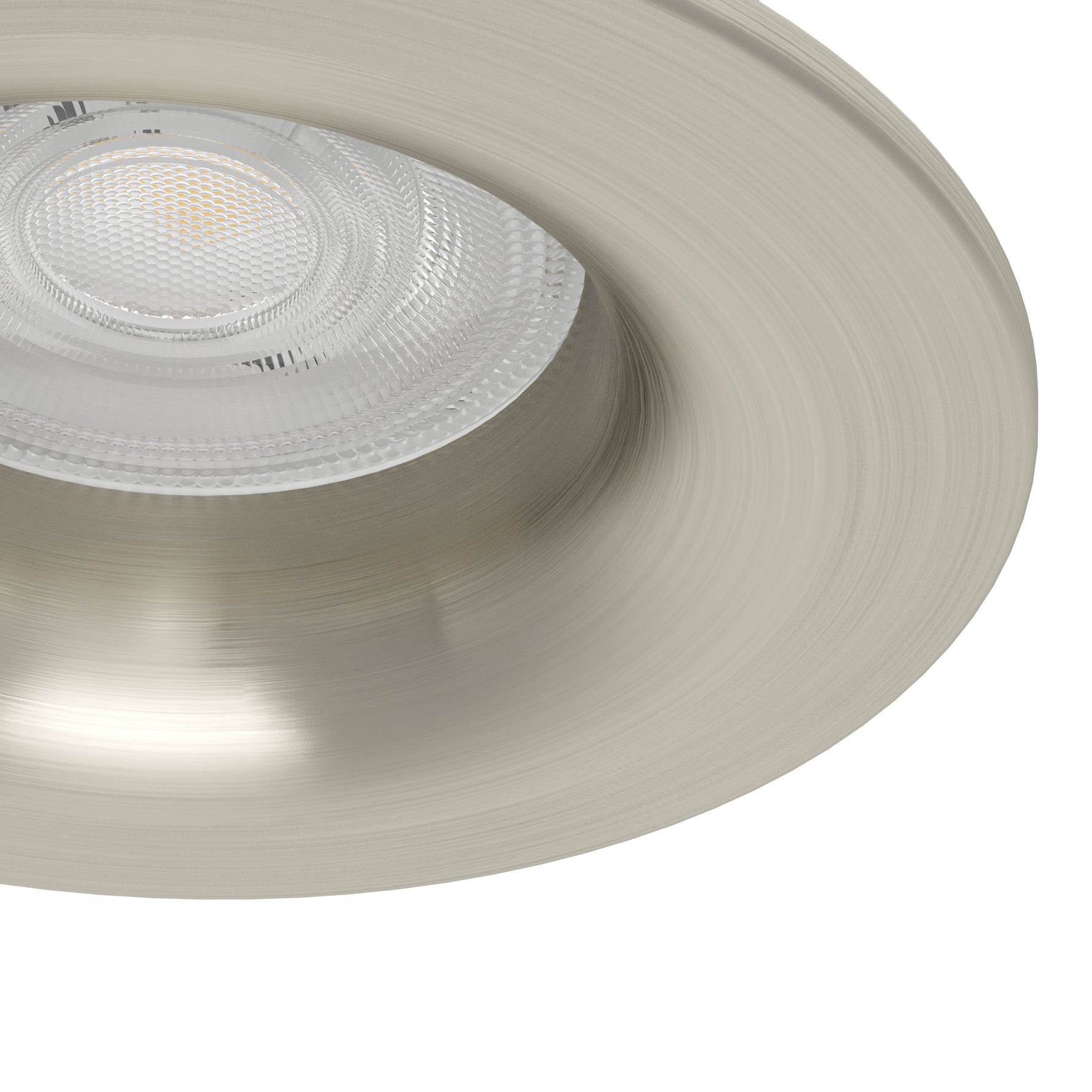 Eglo EU Salabate Satin Nickel Aluminium LED Round Recessed Light, IP65, Tricolour product image - Endon Lighting from First Light Direct with great prices and fast UK delivery