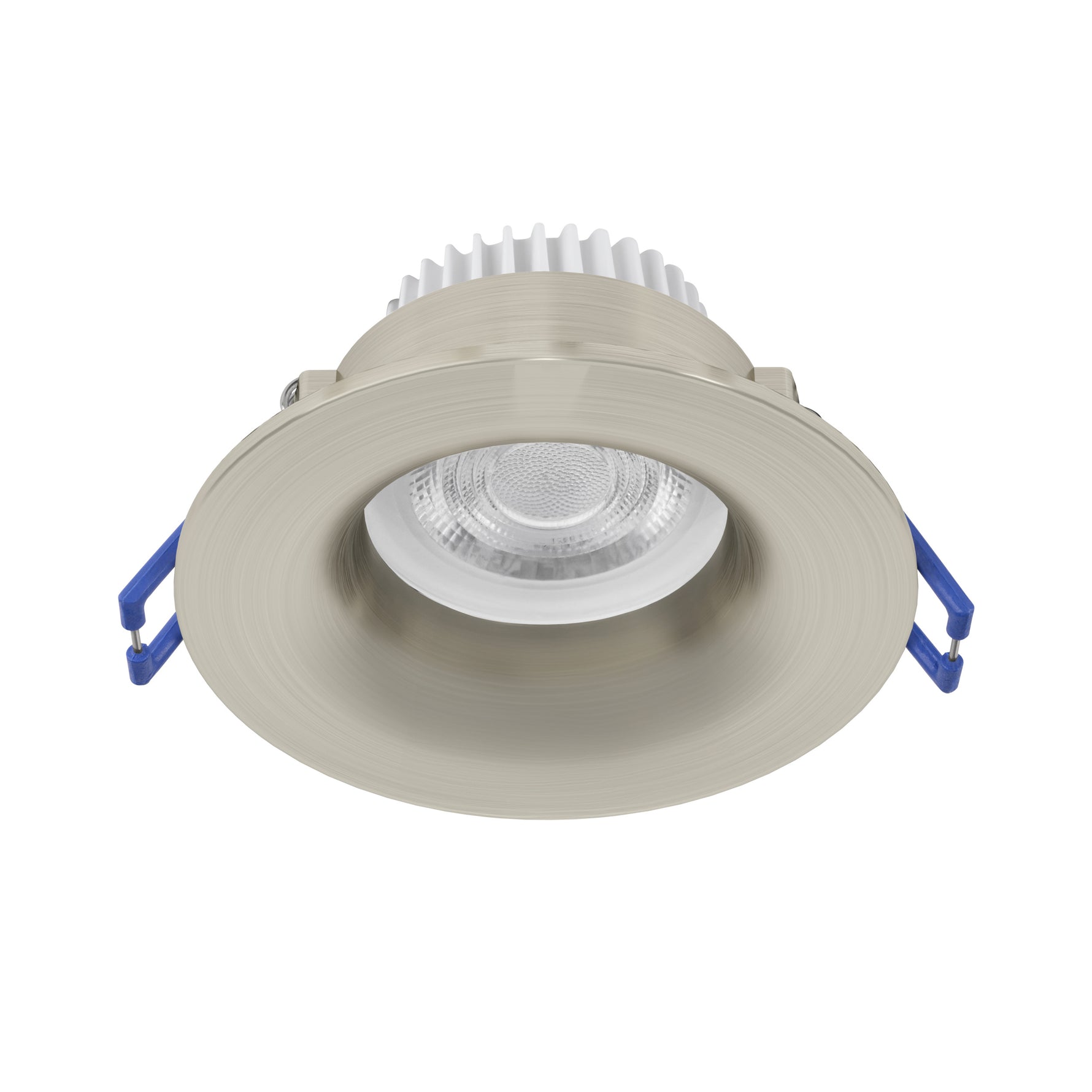 Eglo EU Salabate Satin Nickel Aluminium LED Round Recessed Light, IP65, Tricolour product image - Endon Lighting from First Light Direct with great prices and fast UK delivery