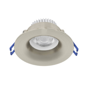 Eglo EU Salabate Satin Nickel Aluminium LED Round Recessed Light, IP65, Tricolour