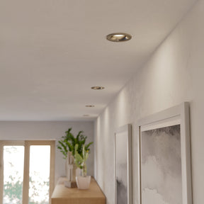 Eglo EU Salabate Satin Nickel Aluminium LED Round Set of 3 Recessed Light, IP65, Tricolour