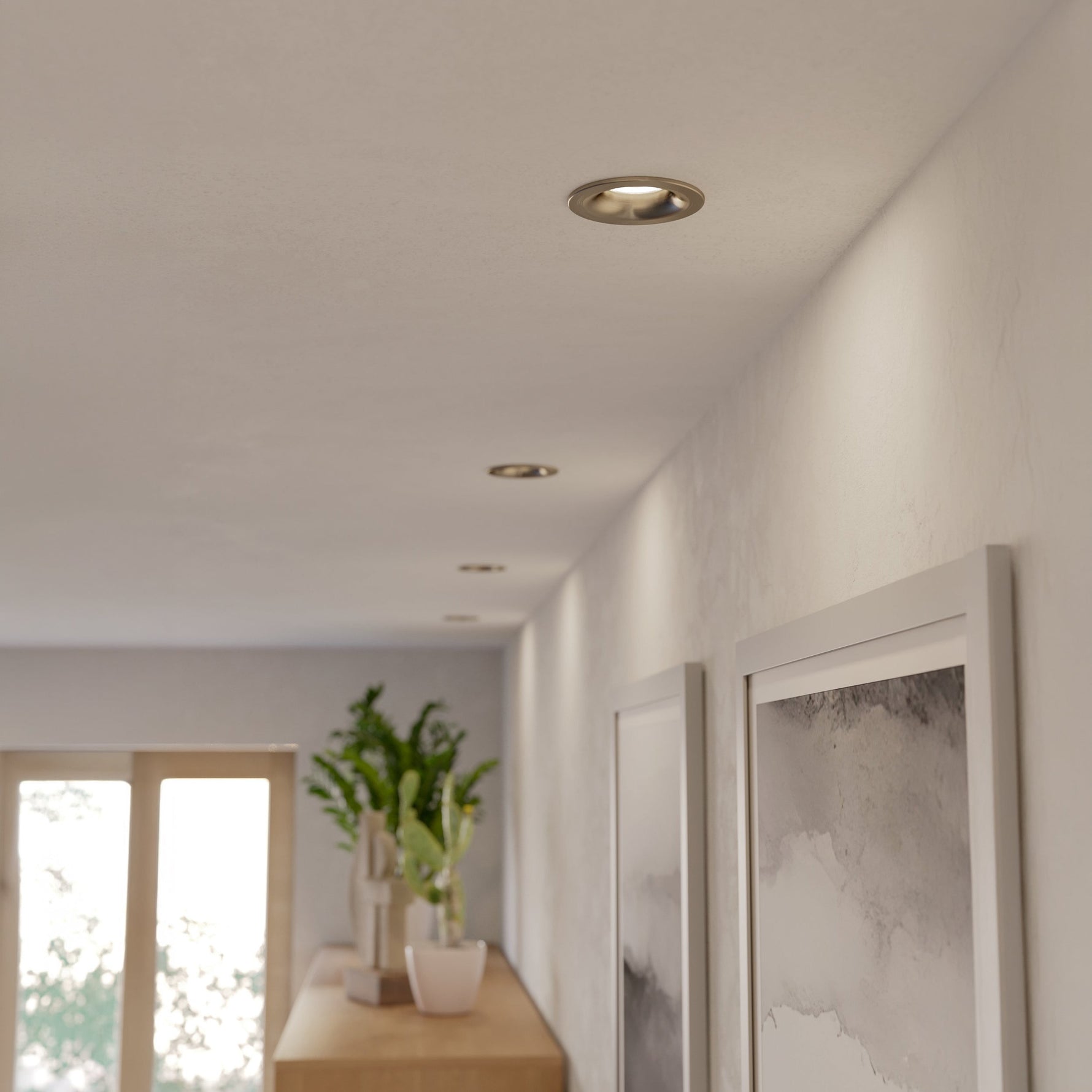 Eglo EU Saliceto White Aluminium LED Warm White 3-Piece Set Recessed Light product image - Endon Lighting from First Light Direct with great prices and fast UK delivery