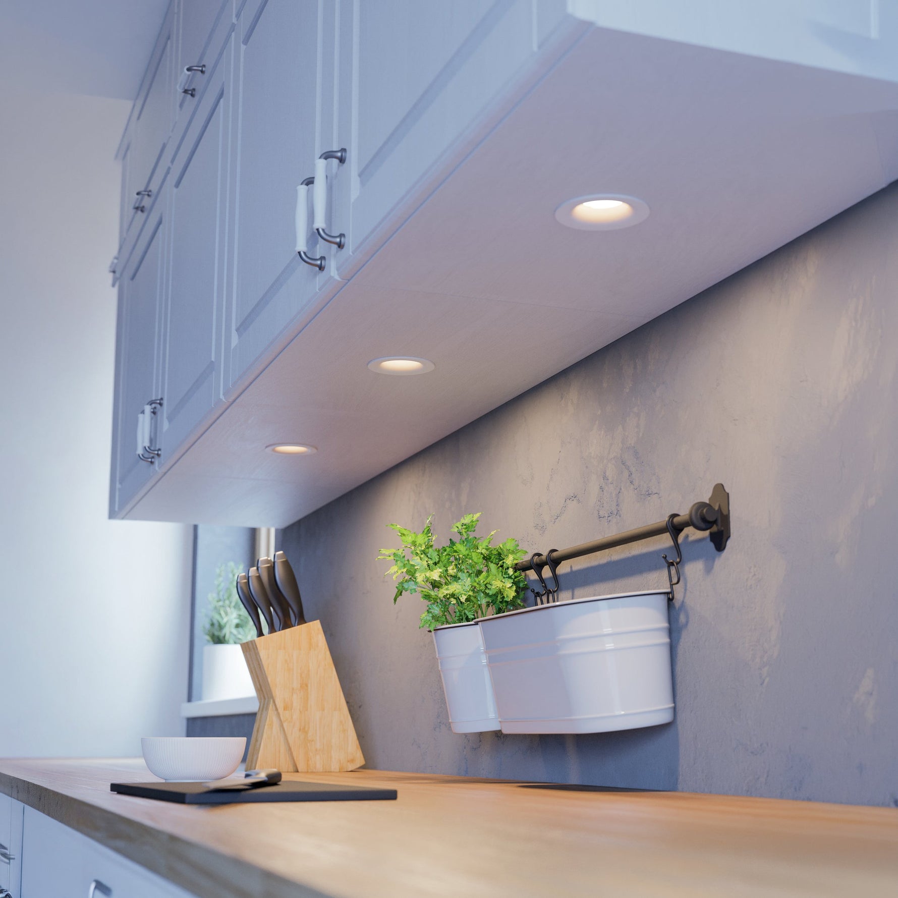 Eglo EU Saliceto Black Aluminium LED Warm White 3-Piece Set Recessed Light product image - Endon Lighting from First Light Direct with great prices and fast UK delivery