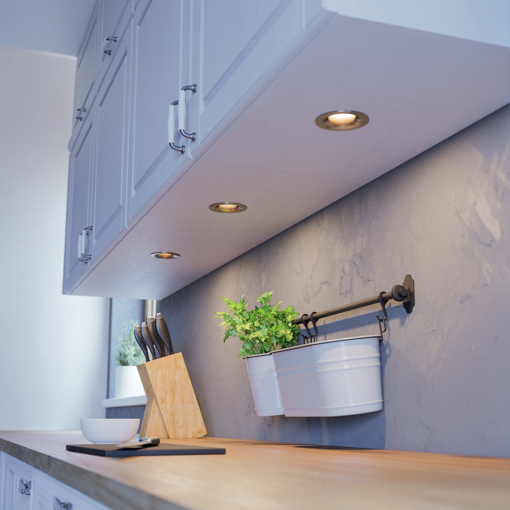 Eglo EU Saliceto Black Aluminium LED Neutral White 3-Piece Set Recessed Light product image - Endon Lighting from First Light Direct with great prices and fast UK delivery