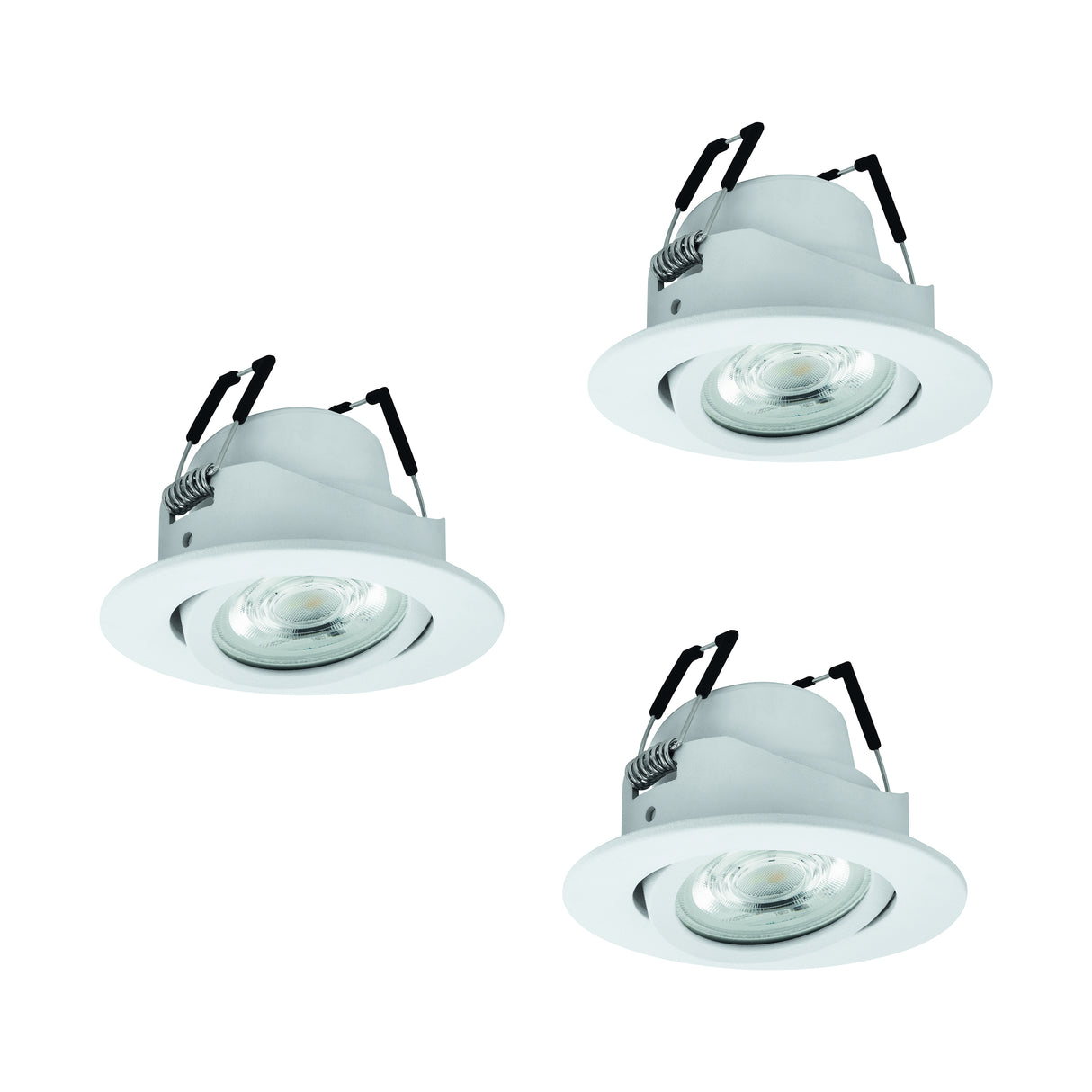 Eglo EU Saliceto-Z White Aluminium LED 3-Piece Set Recessed Light Smart Control