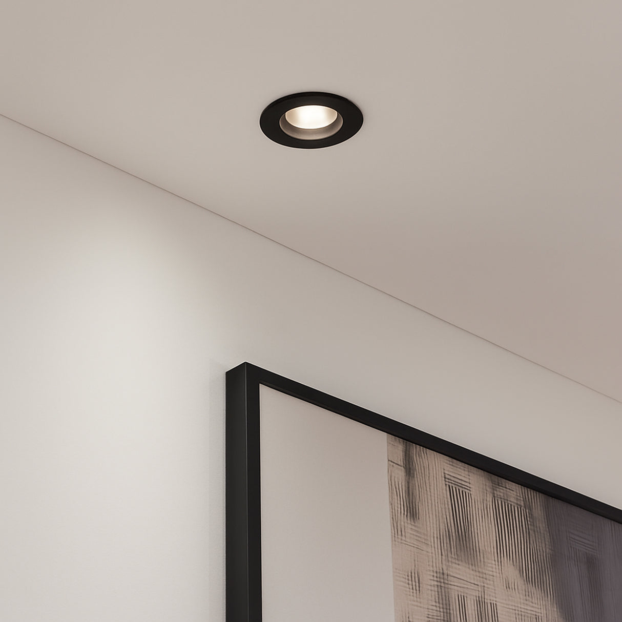 Eglo EU Saliceto-Z Black Aluminium LED 3-Piece Set Recessed Light Smart Control
