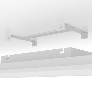 Eglo EU Moradillo-R White Steel LED Ceiling Light, 59.5 x 119.5cm, Tuneable White