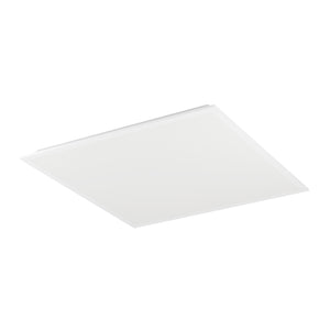 Eglo EU Moradillo-R White Steel LED Ceiling Light, 59.5 x 59.5cm, Tuneable White