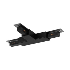 Eglo EU EASYT T?Connector – Black Plastic, Track Lighting Component, Indoor Use