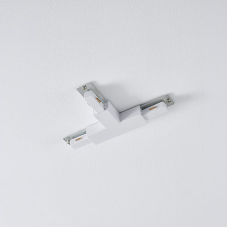 Eglo EU EASYT T?Connector – White Plastic, Track Lighting Component, Indoor Use