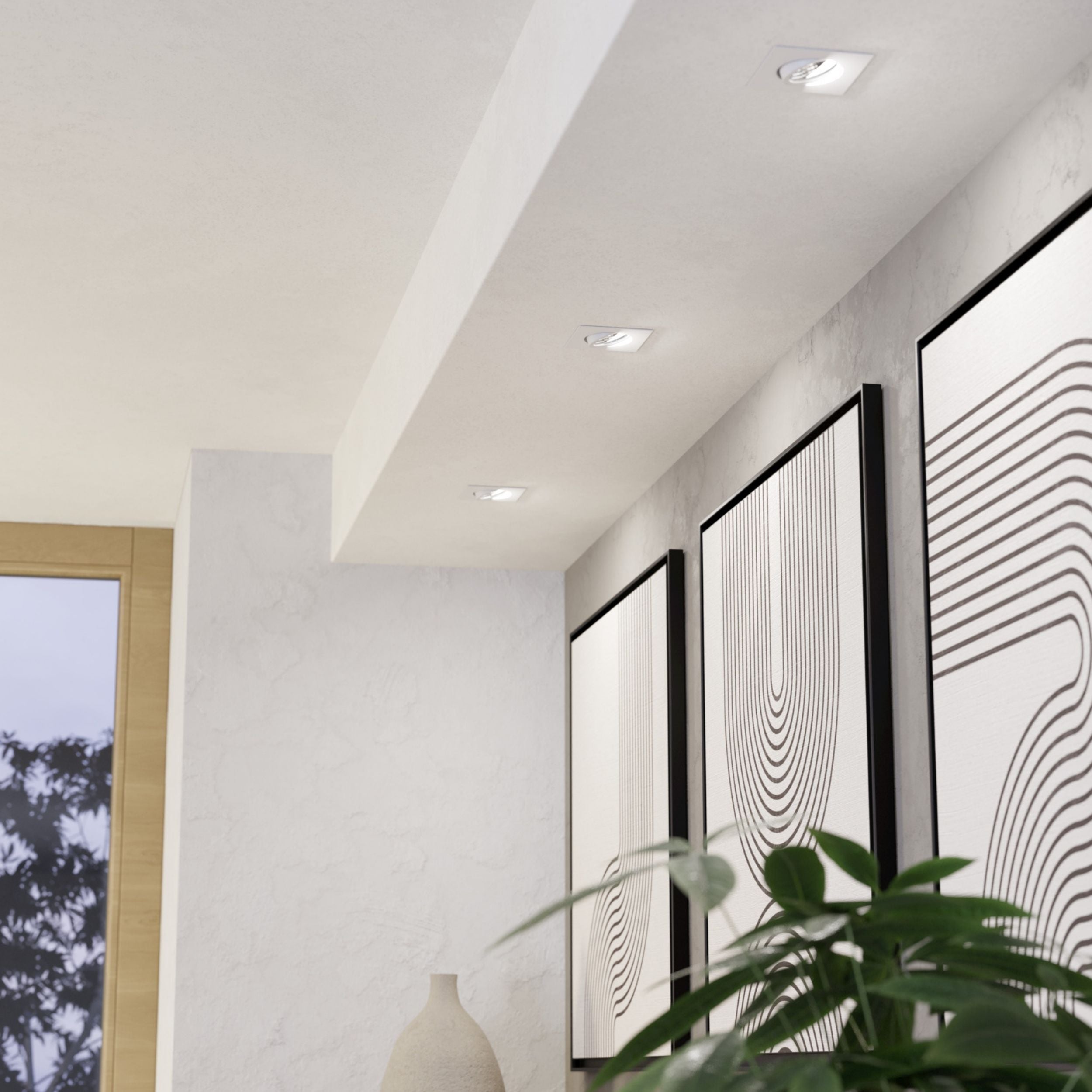 Eglo EU Buzz-LED Black Steel Single Spotlight product image - Endon Lighting from First Light Direct with great prices and fast UK delivery