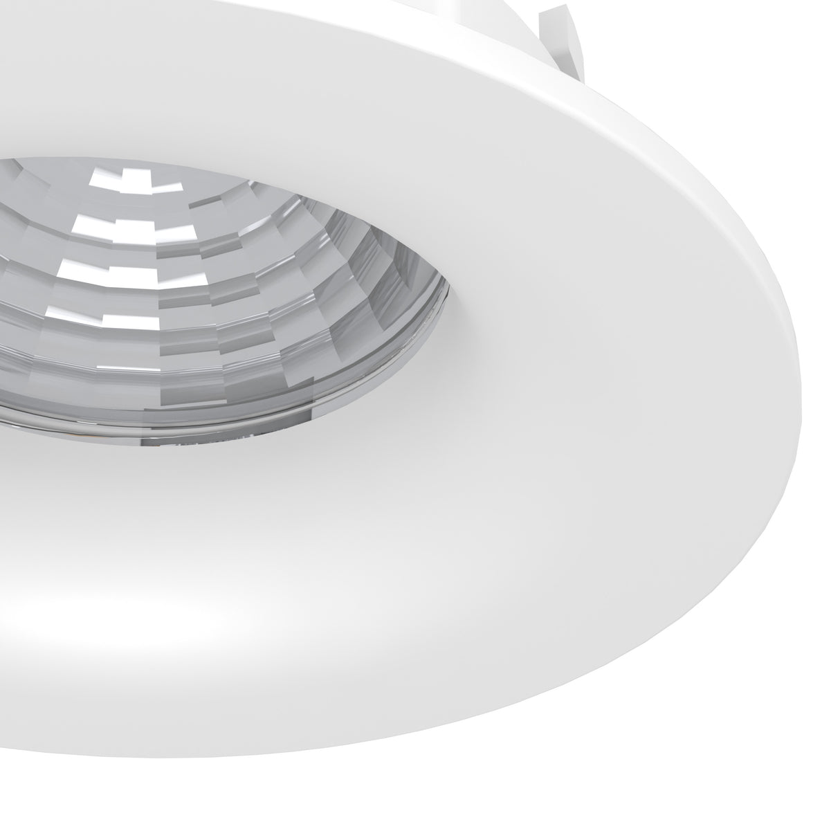 Eglo EU Saliceto White Aluminium LED Neutral White Single Recessed Light, 88 x 56mm