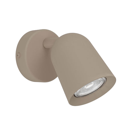 Eglo EU Camaldoli LED Wall Single Spotlight Sandy Steel