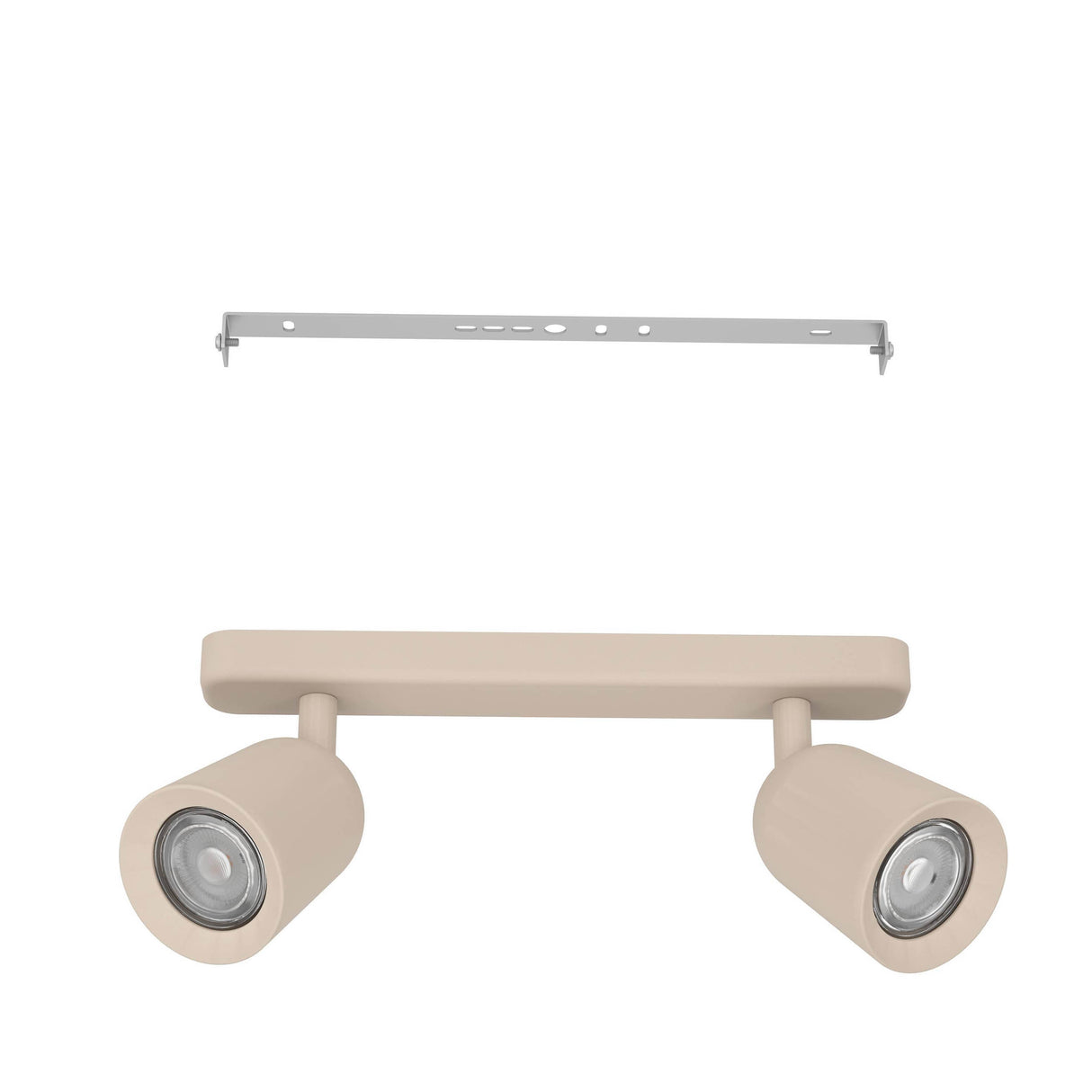 Eglo EU Camaldoli LED Dual Ceiling Spotlight Sandy Steel