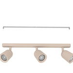 Eglo EU Camaldoli LED Triple Ceiling Spotlight Sandy Steel product image - Endon Lighting from First Light Direct with great prices and fast UK delivery