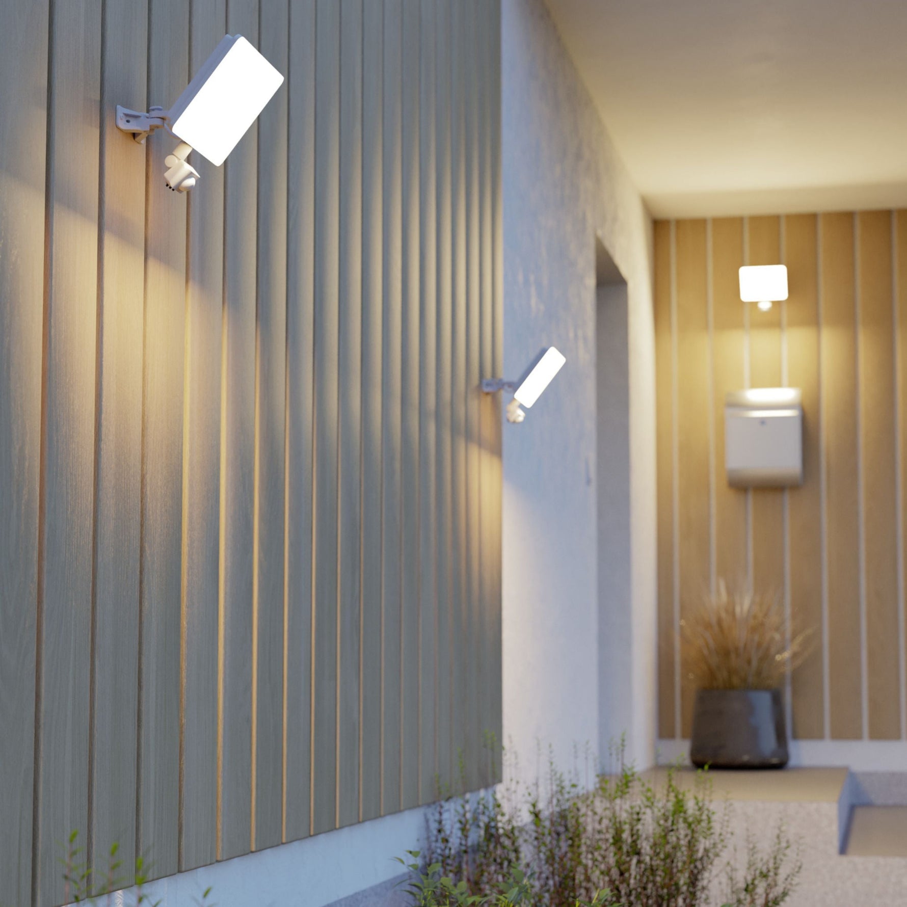Eglo EU Epifano Black Plastic Outdoor Motion Detector product image - Endon Lighting from First Light Direct with great prices and fast UK delivery
