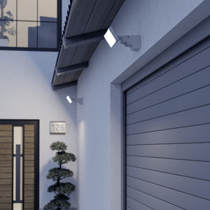 Eglo EU EPIFANO Outdoor LED Floodlight – White Aluminium, 100?W, Adjustable Colour Temperature, IP65 Exterior Lighting