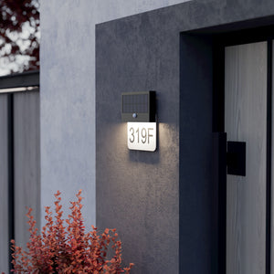 Eglo EU CONETTIMARA Solar Outdoor Wall Light – Black Textured Plastic, Motion Sensor, Warm White, IP44 Garden Lighting